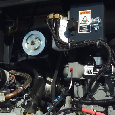 Muesta maquinaria de un equipo de enfriamiento Carrier