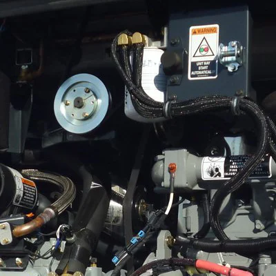 Muesta maquinaria de un equipo de enfriamiento Carrier